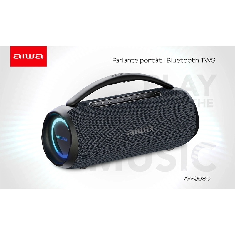 PARLANTE PORTATIL BLUETOOTH AIWA 30W TWS RADIO FM AW-Q680 - 8