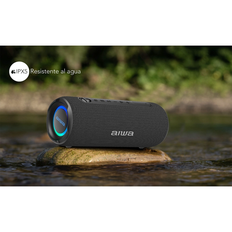 PARLANTE PORTATIL BLUETOOTH 15W IMPERMEABLE TWS AIWA AW-Q260 NEGRO - 10