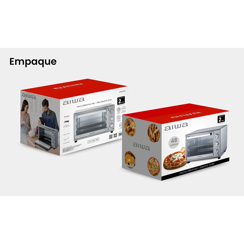 HORNO ELE CTRICO AIWA 48 LITROS 1800W AW-OK48 - 11