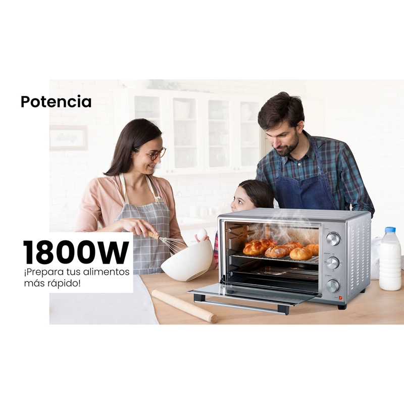 HORNO ELE CTRICO AIWA 48 LITROS 1800W AW-OK48 - 7