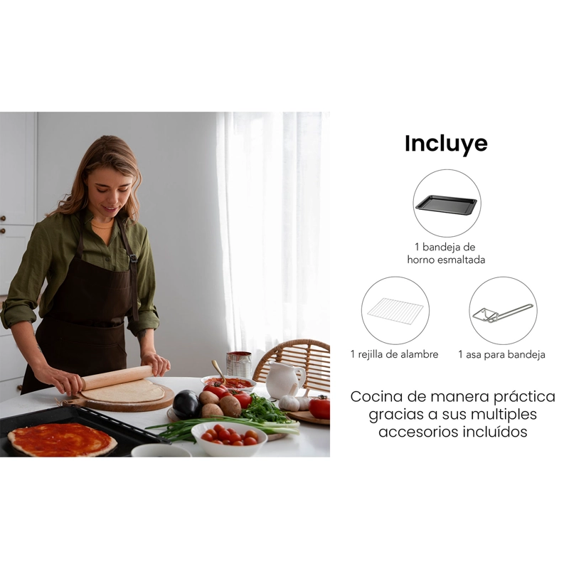 HORNO ELE CTRICO AIWA 48 LITROS 1800W AW-OK48 - 9
