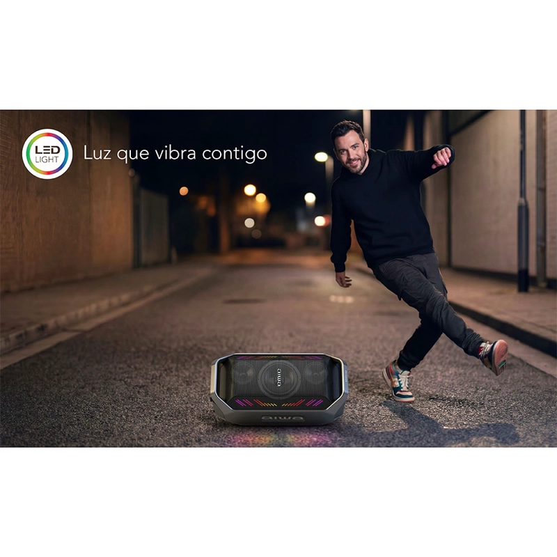 PARLANTE PORTATIL BLUETOOTH AIWA 90W CON RADIO FM AW-A521 - 12