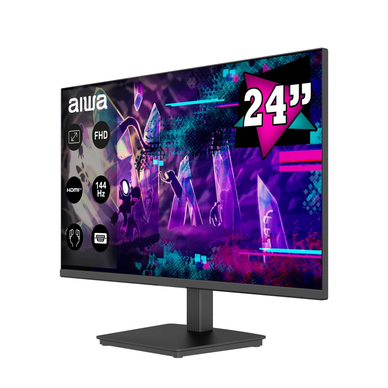 MONITOR GAMER AIWA 144HZ PANTALLA LCD 24'' FHD AW-MK24 - 2