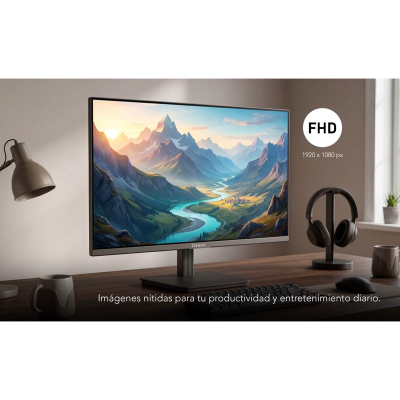 MONITOR GAMER AIWA 144HZ PANTALLA LCD 24'' FHD AW-MK24 - 6