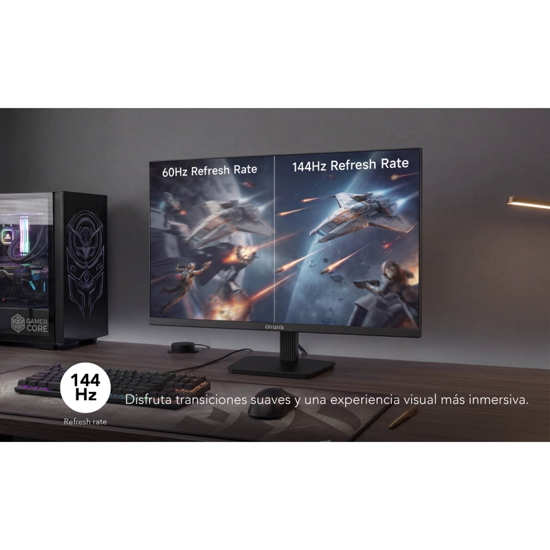 MONITOR GAMER AIWA 144HZ PANTALLA LCD 24'' FHD AW-MK24 - 7