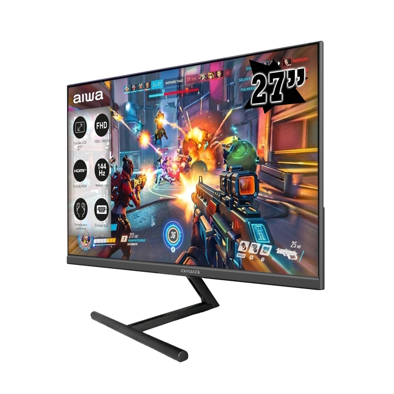 MONITOR GAMER AIWA 144HZ PANTALLA LCD 27'' FHD AW-MK27 - 2