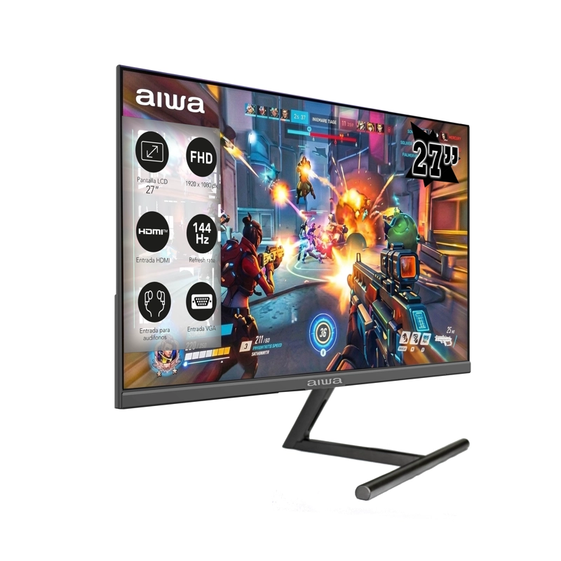 MONITOR GAMER AIWA 144HZ PANTALLA LCD 27'' FHD AW-MK27 - 3