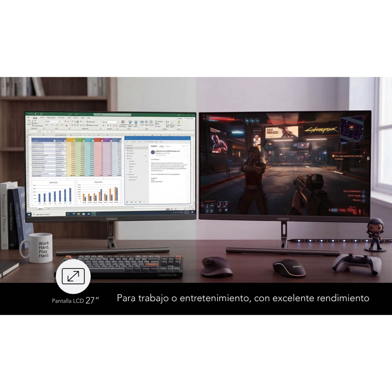 MONITOR GAMER AIWA 144HZ PANTALLA LCD 27'' FHD AW-MK27 - 5