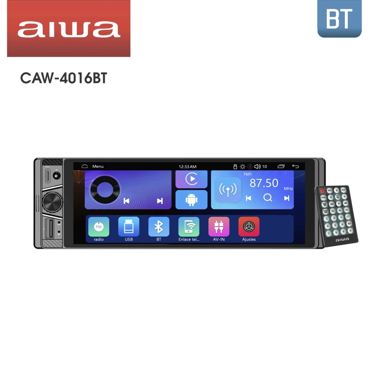 COMBO RADIO BLUETOOTH 1 DIN + PARLANTE AUTO AIWA CAW-4016BT - 3