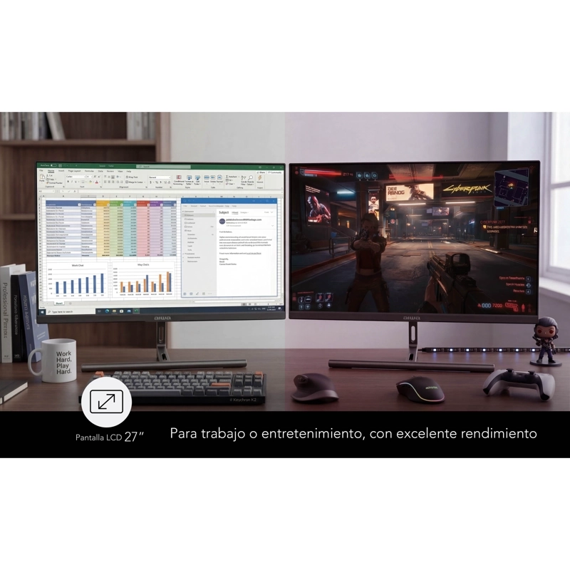 MONITOR GAMER AIWA 144HZ PANTALLA LCD 27'' FHD AW-MK27 - 5