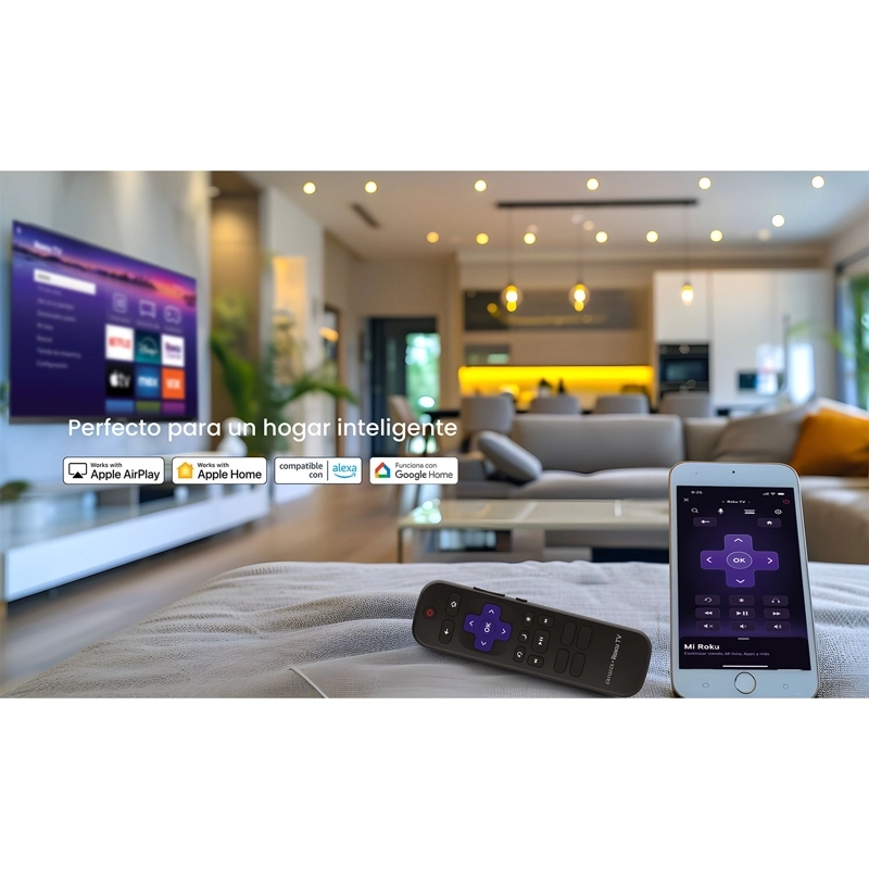 SMART TV AIWA 32'' HD WIFI SISTEMA ROKU TV - 7