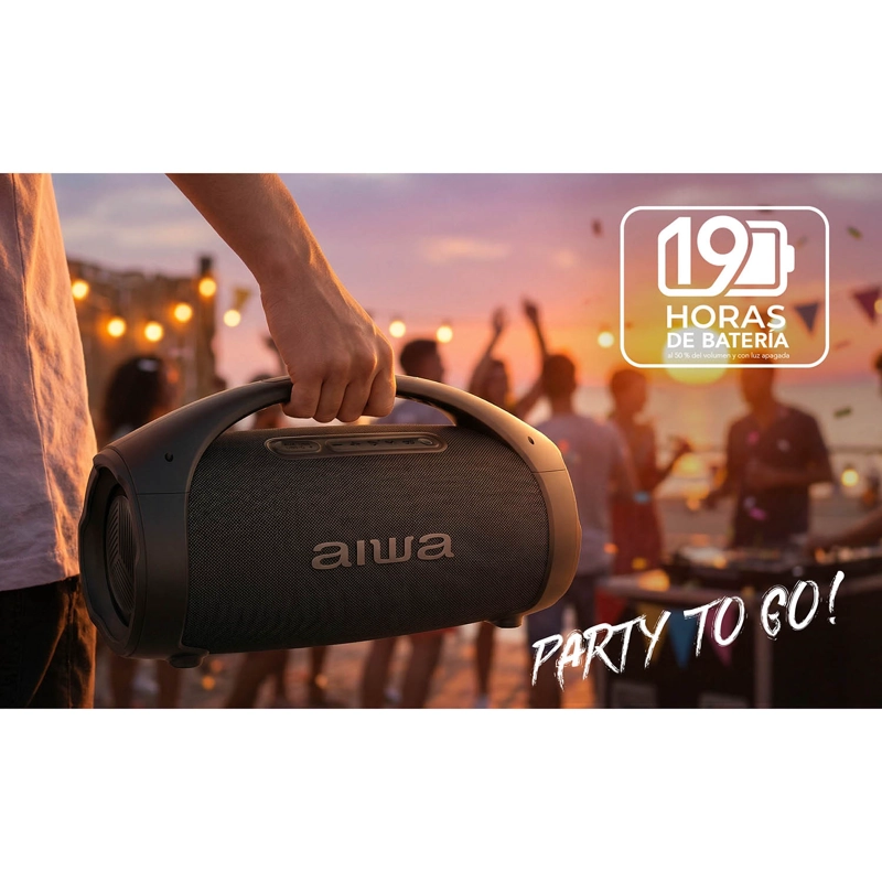 PARLANTE PORTATIL BLUETOOTH AW-S144BT AIWA 50W FUNCION TWS - 7