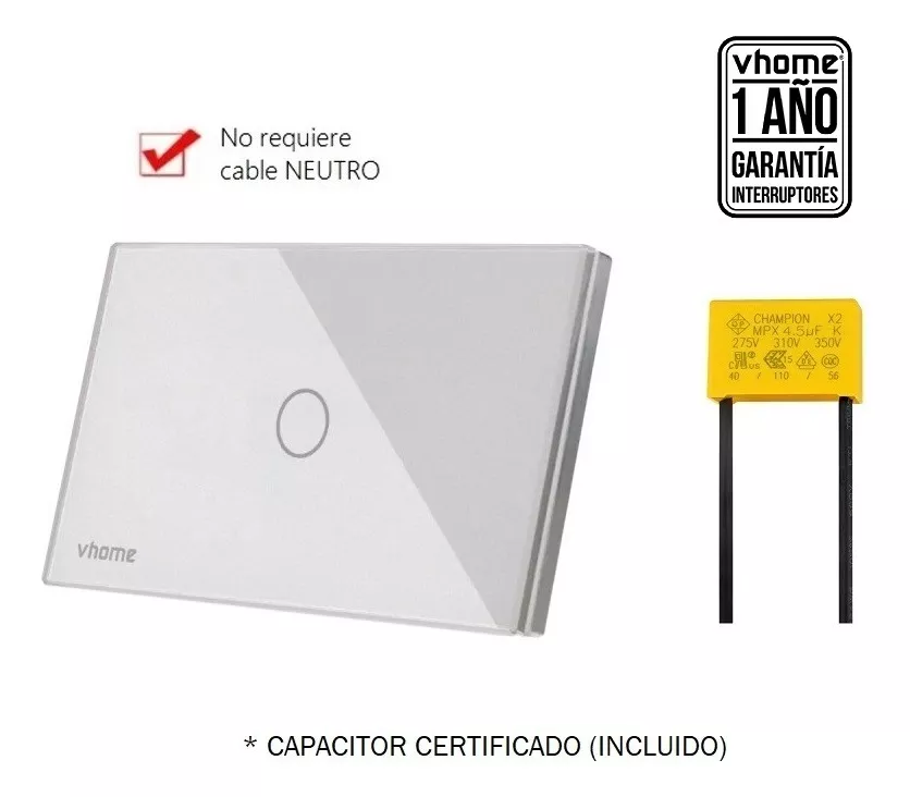 INTERRUPTOR WIFI VHOME LIVE SIN NEUTRO 1 CANAL VSHOP - 2