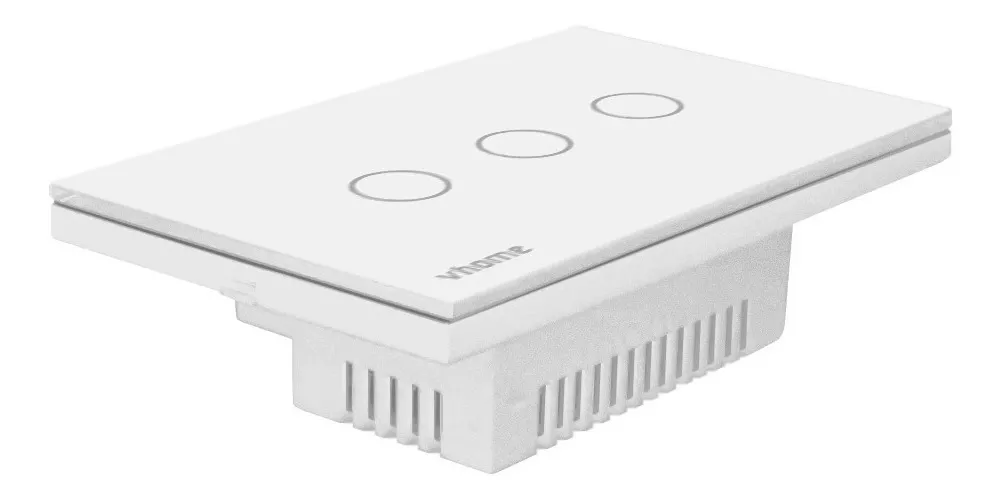 INTERRUPTOR VHOME NEGRO WIFI LIVE SIN NEUTRO 3 CANALES VSHOP - 3