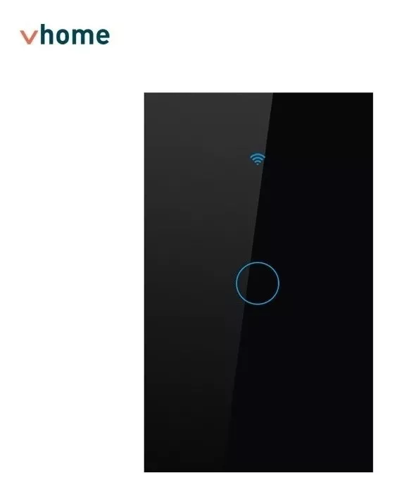 INTERRUPTOR WIFI VHOME LIVE SIN NEUTRO BLACK 1 CANAL VSHOP - 4