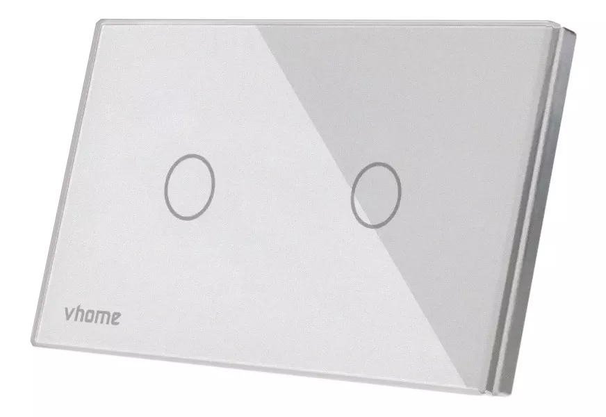 INTERRUPTOR VHOME NEGRO WIFI SMART LIFE TOUCH 2 CANAL VSHOP - 3