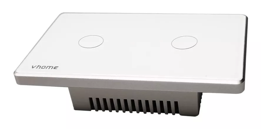 INTERRUPTOR VHOME NEGRO WIFI VECTOR SIN NEUTRO 2 CANALES VSHOP - 4
