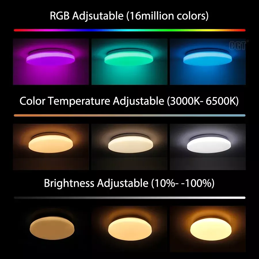 PLAFÓN VHOME CELDA LED WIFI C36 SOBREPUESTO RGB 36 W VSHOP - 5
