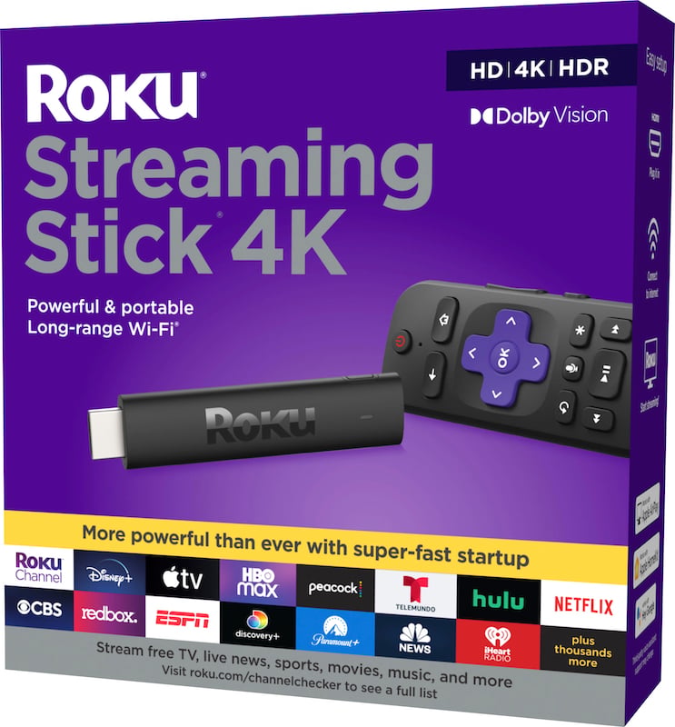 ROKU STREAMING STICK 4K (2021) 4K/HDR/ DOLBY VISION