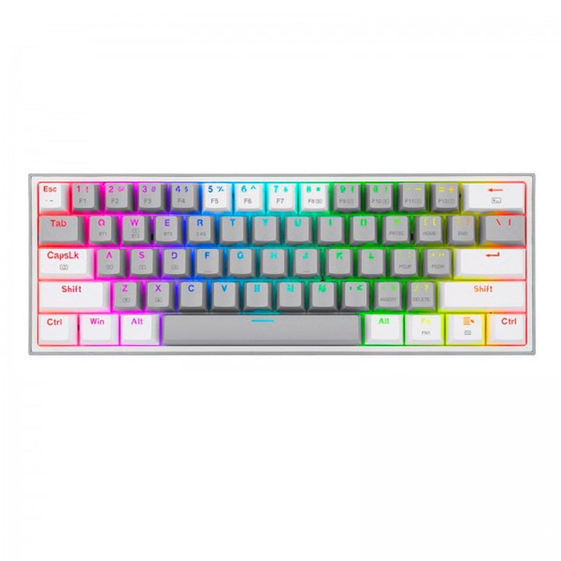 TECLADO MECÁNICO REDRAGON K616-RGB GW SP FIZZ PRO - BLANCO/GRIS - 1