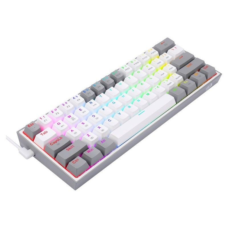 TECLADO MECÁNICO REDRAGON K616-RGB WG SP FIZZ PRO - BLANCO/GRIS - 2