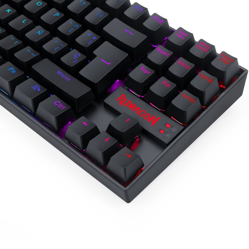 TECLADO MECÁNICO REDRAGON K552 RGB KUMARA SWITCH RED - NEGRO - 7