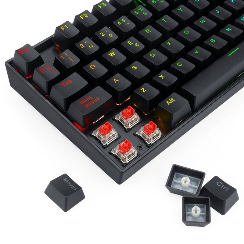 TECLADO MECÁNICO REDRAGON K552 RGB KUMARA SWITCH RED - NEGRO - 8