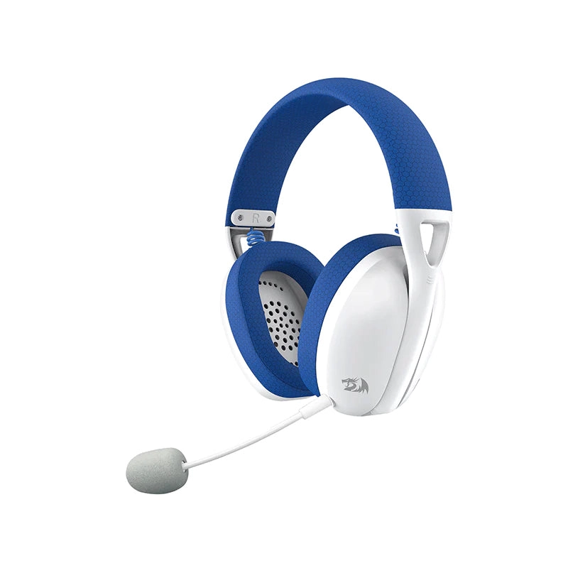 AUDÍFONOS REDRAGON TRUE WIRELESS H848W IRE TRIPLE CONECTOR BLUETOOTH AZUL BLANCO - 1