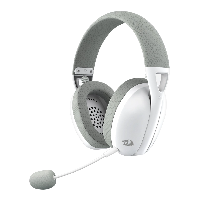 AUDÍFONOS REDRAGON TRUE WIRELESS H848G IRE TRIPLE CONECTOR BLUETOOTH GRIS BLANCO - 1