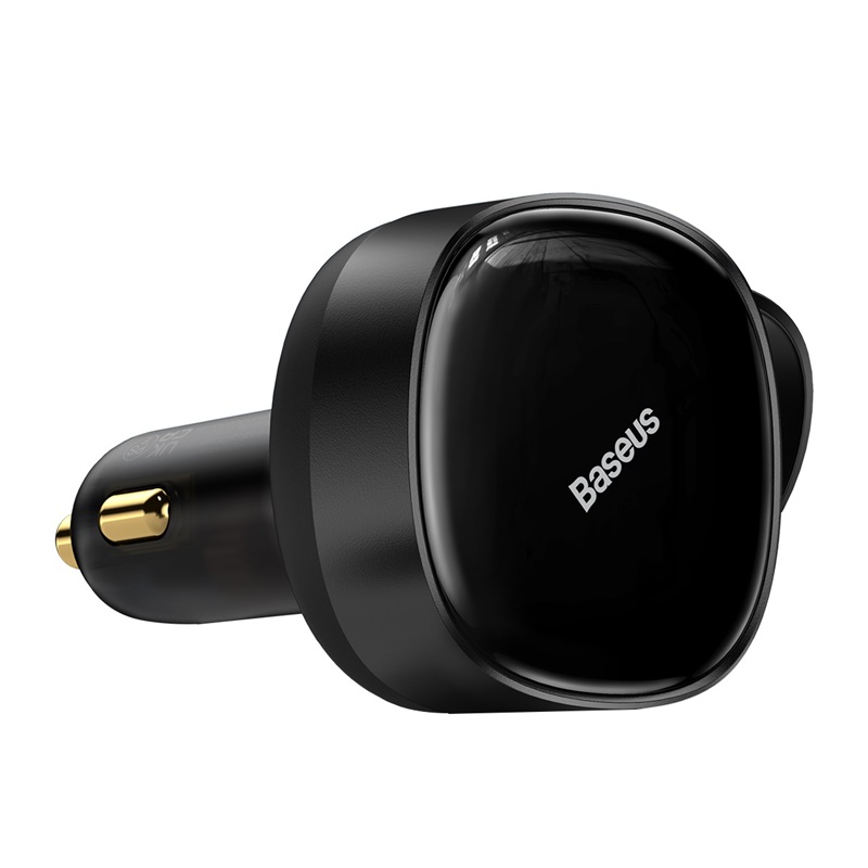 Cargador Rápido para Auto Baseus 2 en 1 USB C y Lightning 30W Negro - 6