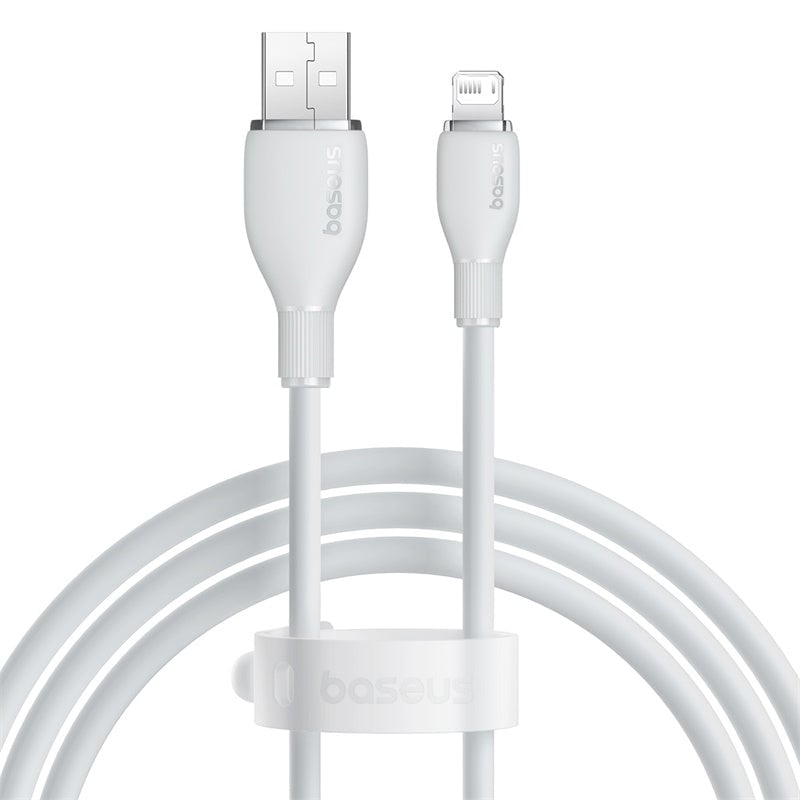 CABLE DE CARGA BASEUS USB A LIGHTNING IPHONE DE 1,2M - BLANCO - 1