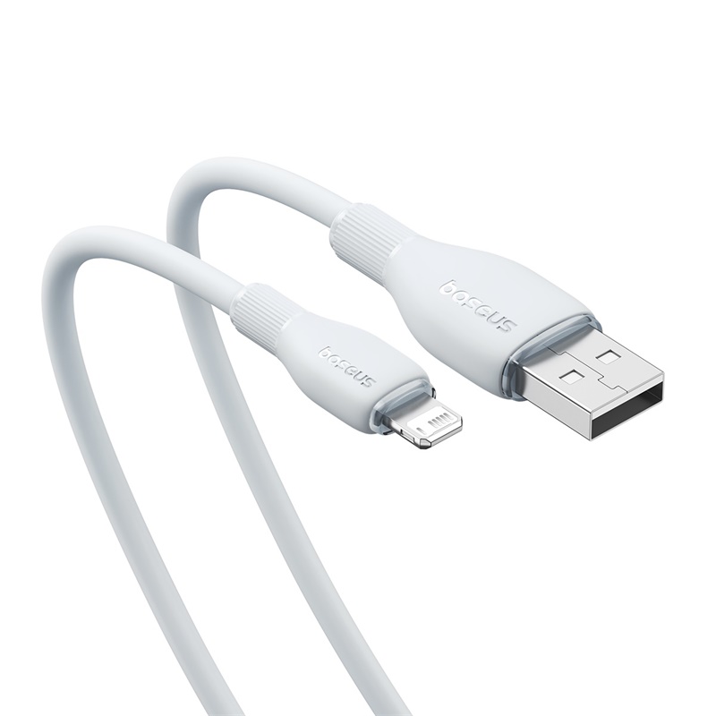 CABLE DE CARGA BASEUS USB A LIGHTNING IPHONE DE 1,2M - BLANCO - 5