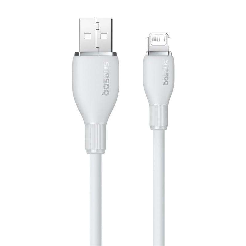 CABLE DE CARGA BASEUS USB A LIGHTNING IPHONE DE 1,2M - BLANCO - 6