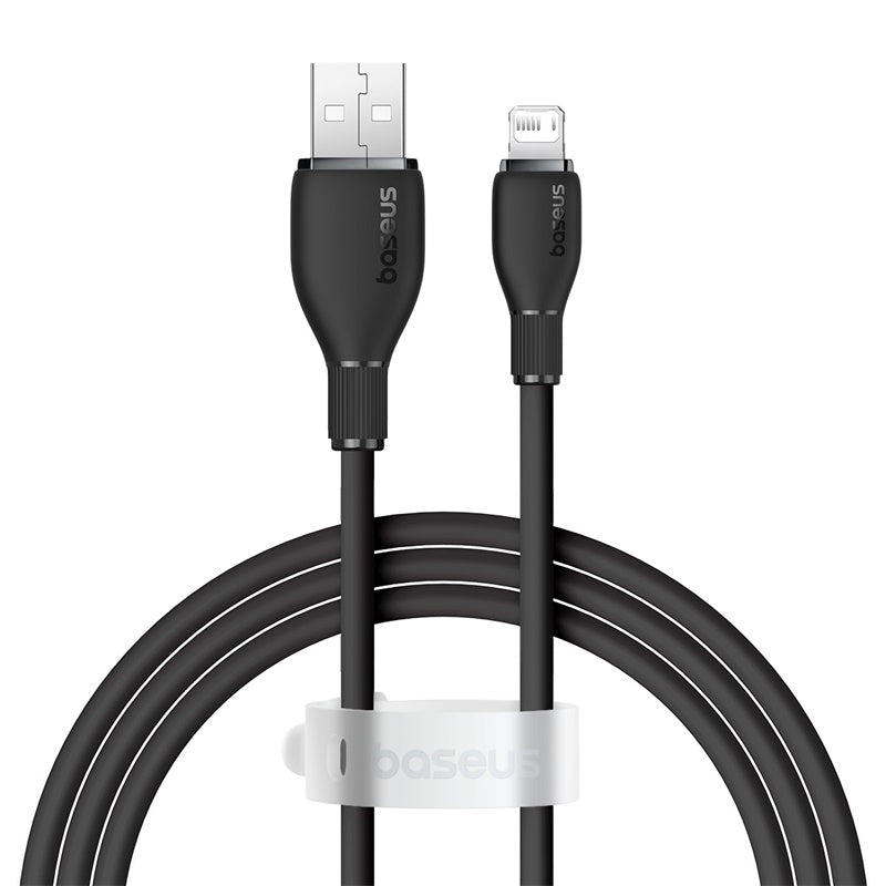 BASEUS CABLE DE CARGA BASEUS USB A LIGHTNING IPHONE DE 1,2M - NEGRO