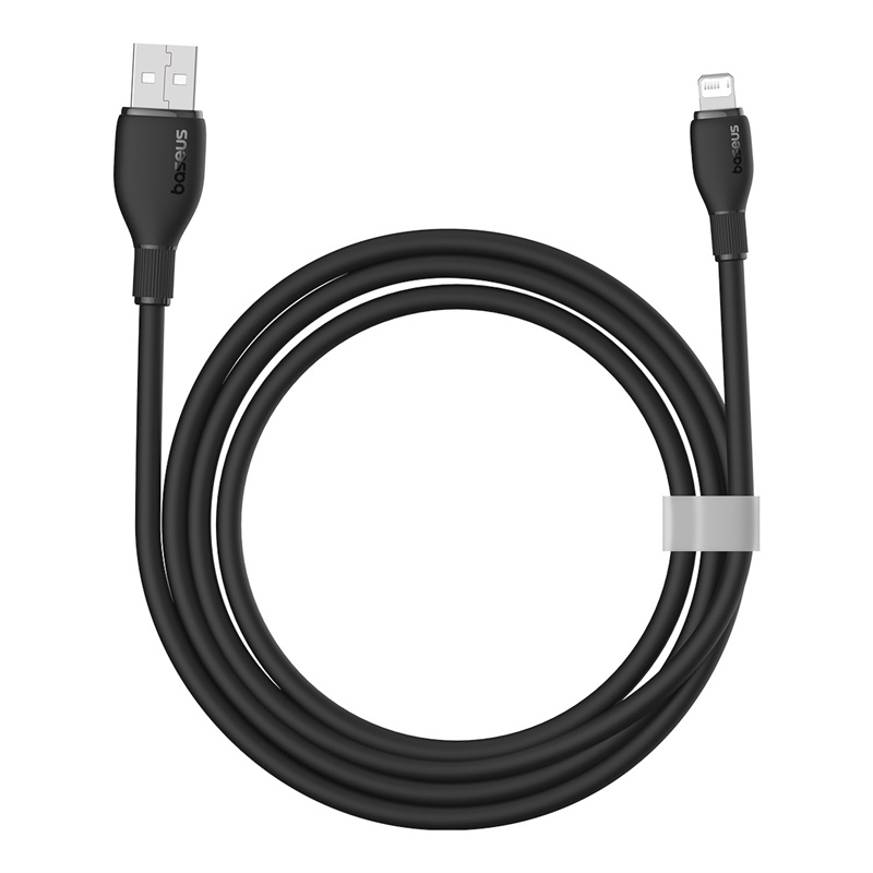 CABLE DE CARGA BASEUS USB A LIGHTNING IPHONE DE 2M - NEGRO - 2