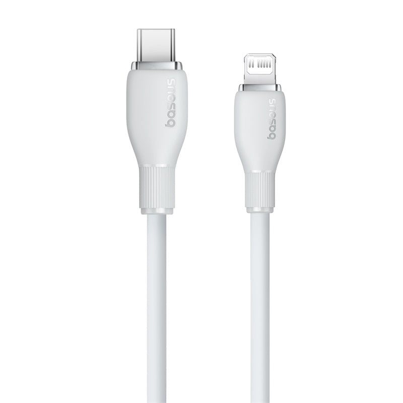 CABLE DE CARGA RÁPIDA BASEUS TIPO C A LIGHTNING DE 2M - 20W BLANCO - 1