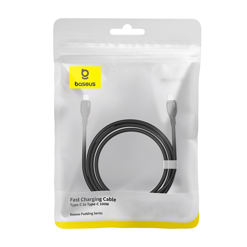 CABLE DE CARGA RÁPIDA BASEUS TIPO-C A TIPO-C DE 1,2M - 100W NEGRO - 8