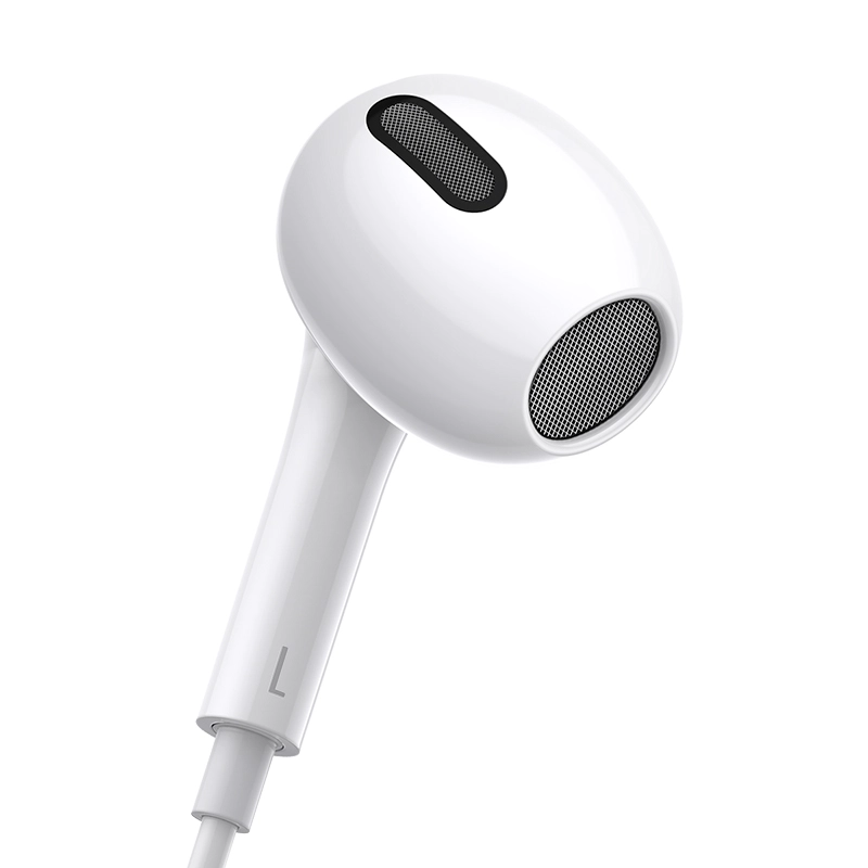 AUDÍFONOS BASEUS IN EAR NGCR010002 ENCOK C17 BLANCO CABLE CONECTOR TIPO C - 3