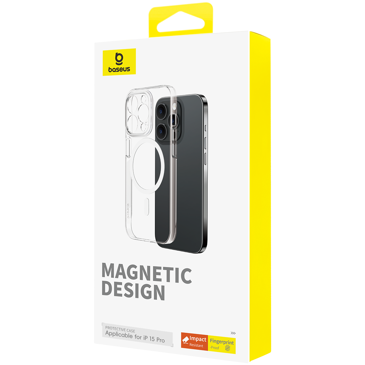 CARCASA IPHONE 15 PRO BASEUS SERIES LUCENT TRANSPARENTE ULTRA DELGADA MAGSAFE - 3
