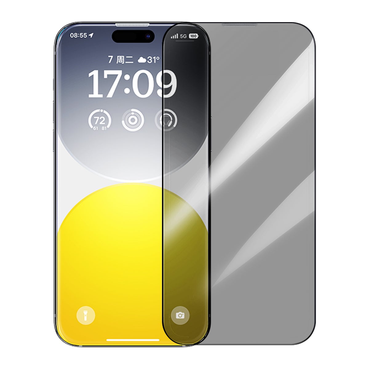 BASEUS PROTECTOR IPHONE 15 BASEUS P60057505203-00 LÁMINA ANTI ESPÍA HD SERIES SAPPHIRE