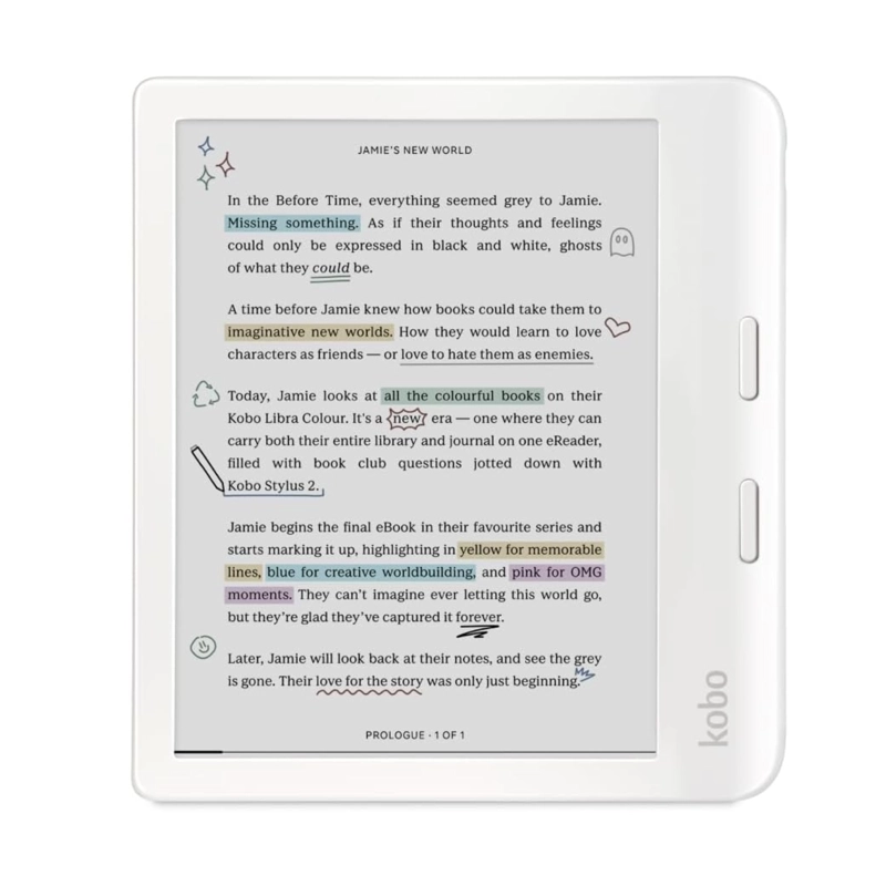 LECTOR KOBO LIBRA COLOUR 7' 32GB BLANCO - 1