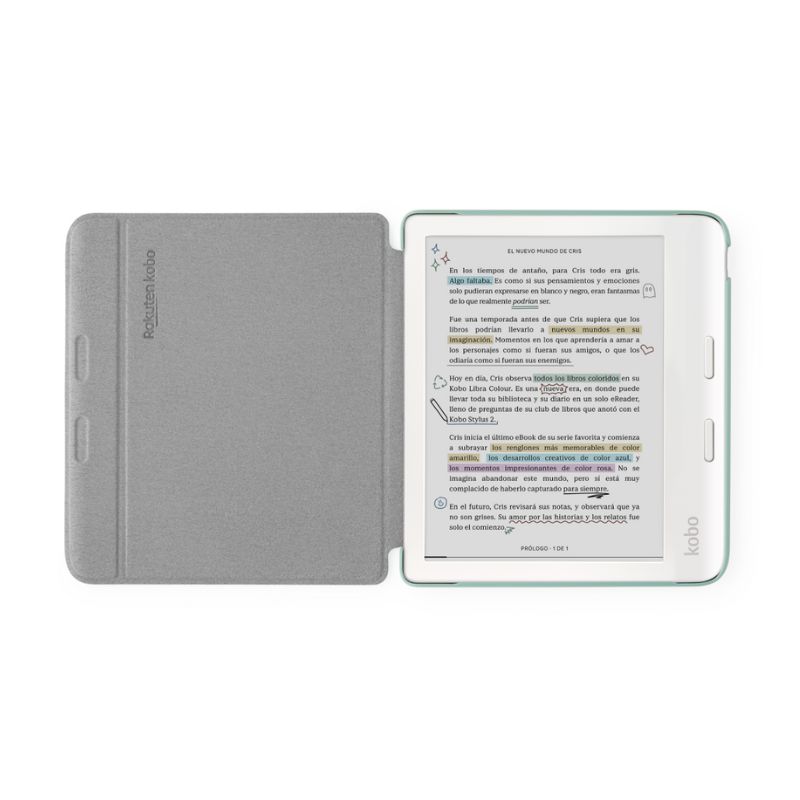 FUNDA PROTECTORA BASIC SLEEPCOVER PARA KOBO LIBRA COLOUR - VERDE - 3