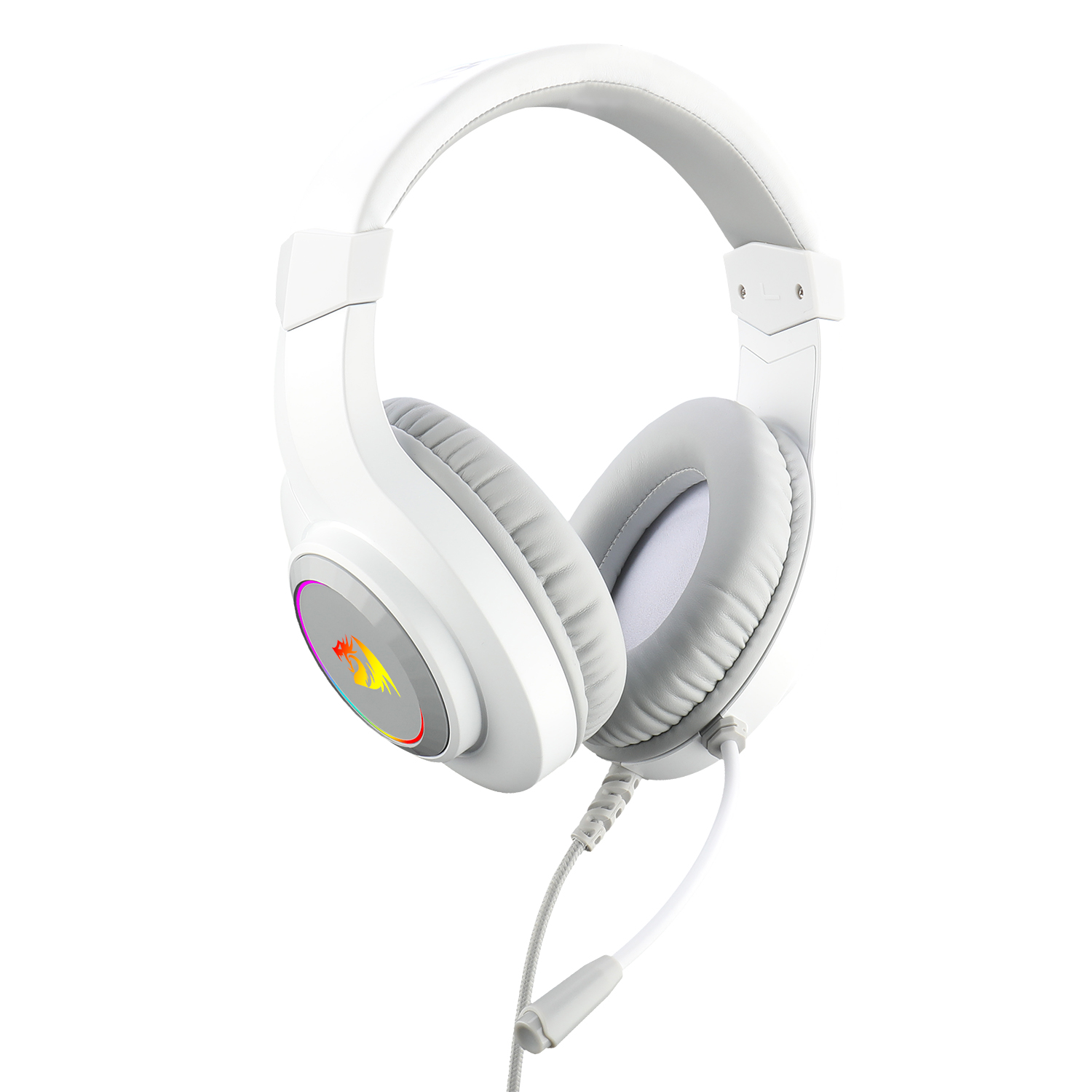 AUDÍFONOS GAMER REDRAGON HYLAS H260W RGB - BLANCO - 4