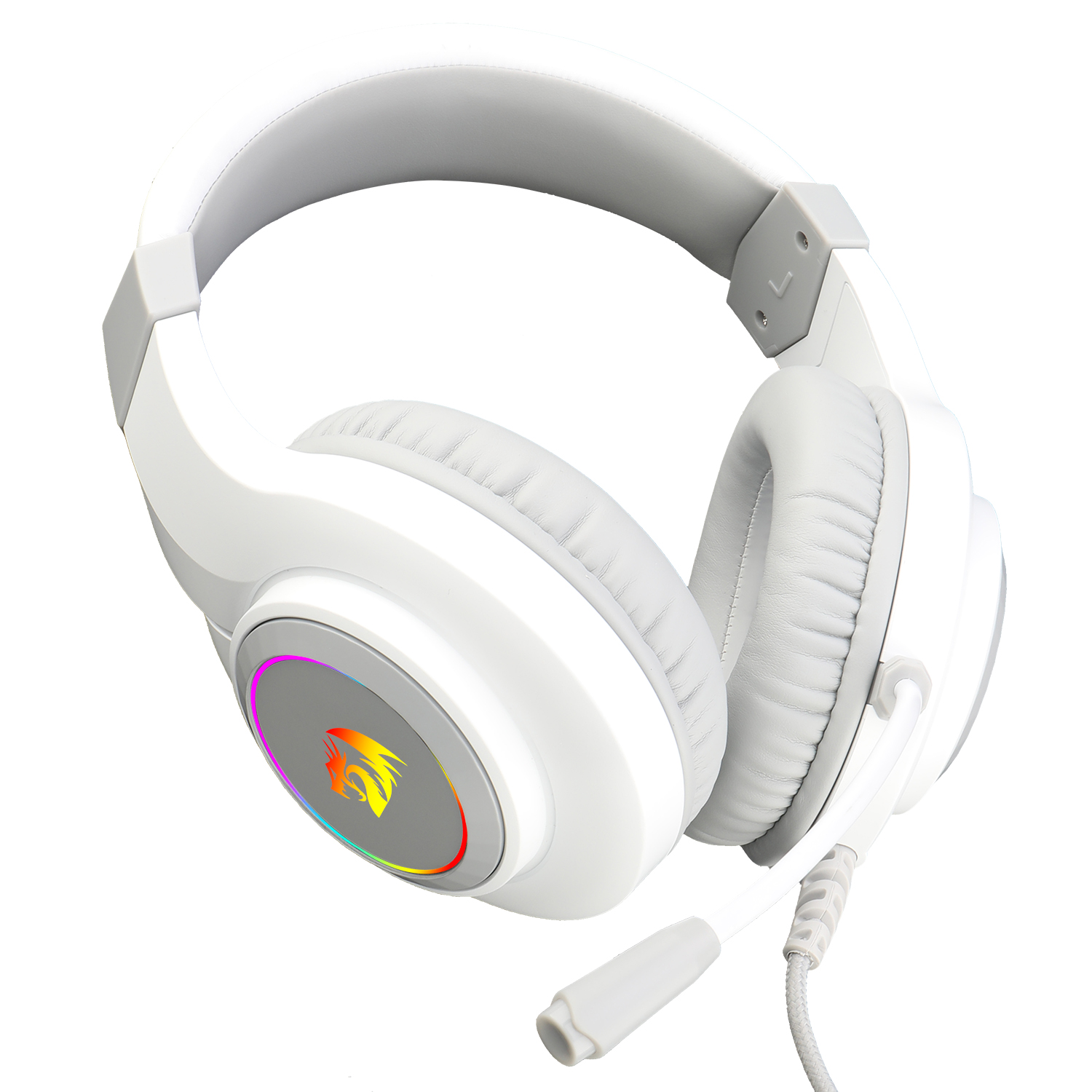 AUDÍFONOS GAMER REDRAGON HYLAS H260W RGB - BLANCO - 6