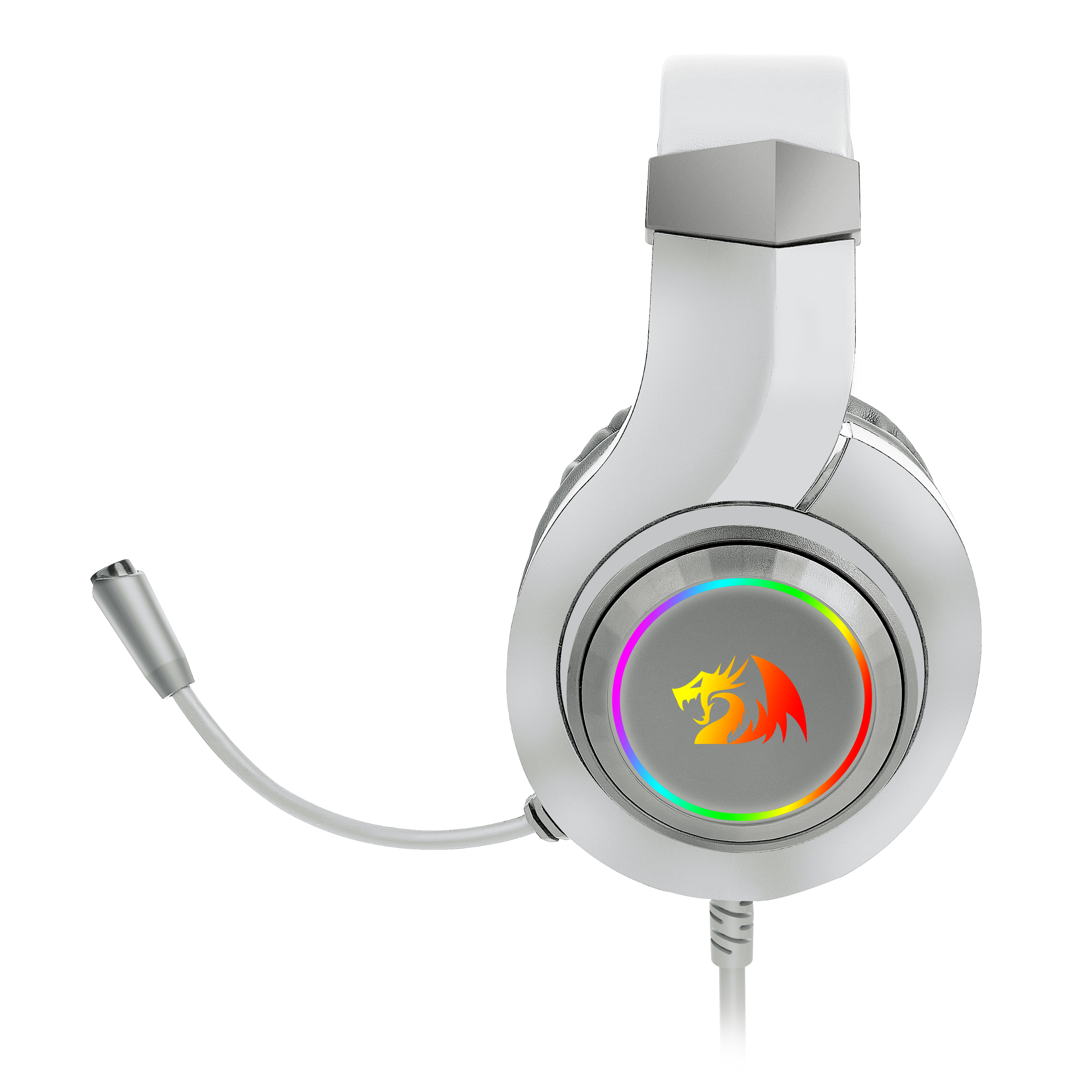 AUDÍFONOS GAMER REDRAGON HYLAS H260W RGB - BLANCO - 7