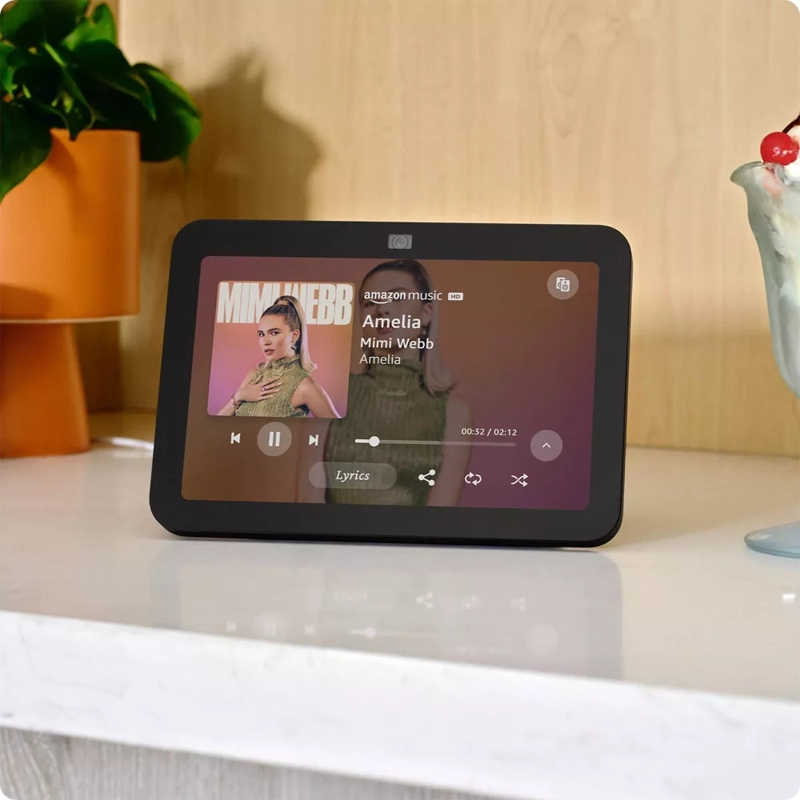 AMAZON - PANTALLA INTELIGENTE ECHO SHOW 8 (3RA GENERACIÓN)  CON ALEXA - NEGRO - 2