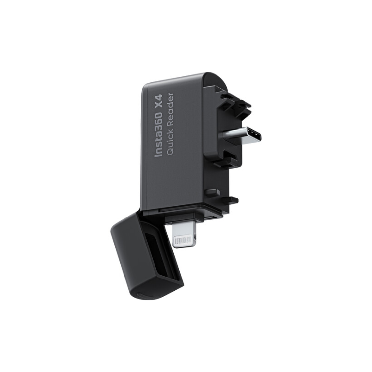 LECTOR RÁPIDO PARA CÁMARA INSTA360 X4 - USB-C Y LIGHTNING - 1