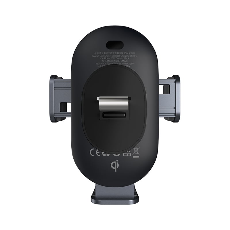 SOPORTE PARA AUTO CON CARGADOR INDUCTIVO 15W BASEUS LIGHTCHASER - NEGRO - 2