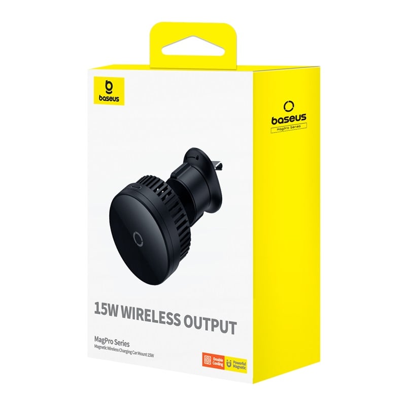 SOPORTE MAGNÉTICO PARA AUTO BASEUS MAGPRO SERIES - 15W - NEGRO - 8