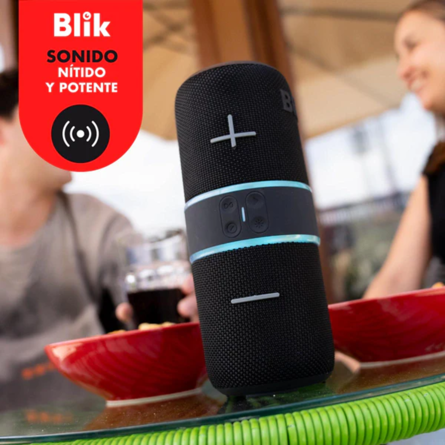 PARLANTE PORTÁTIL BLIK HYPE360 - NEGRO - 9